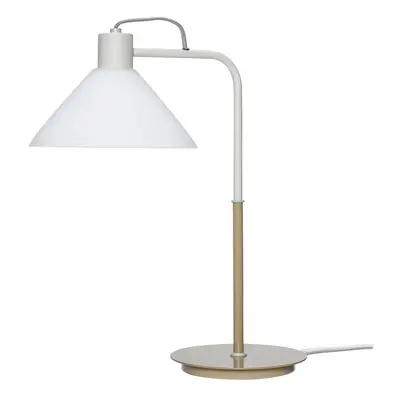 Bílá stolní lampa se skleněným stínidlem (výška 44 cm) Spot – Hübsch