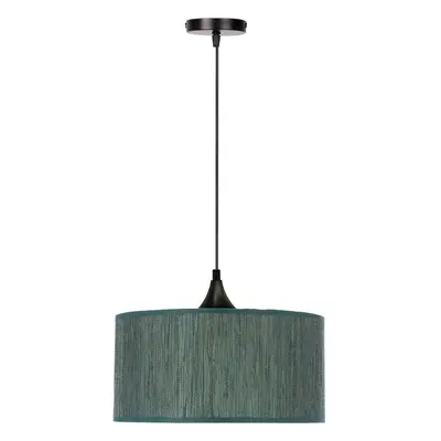 Tmavě zelené závěsné svítidlo s textilním stínidlem ø 30 cm Patti – Candellux Lighting