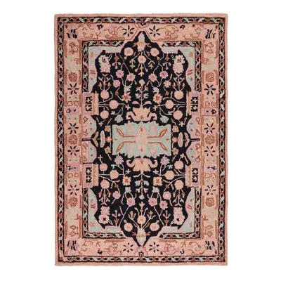 Růžový ručně tkaný vlněný koberec 120x170 cm Blossom Traditional – Flair Rugs