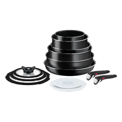 Hliníková sada nádobí 13 ks INGENIO EASY COOK & CLEAN BLACK L1549023 – Tefal