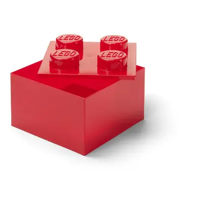 Červený plastový dětský úložný box 25x25x18 cm – LEGO®