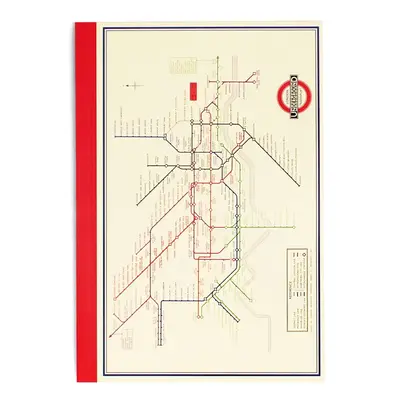 Zápisník 60 str. formát A5 Heritage Tube Map – Rex London