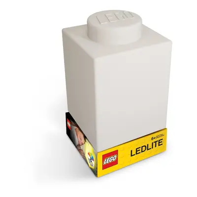 Bílé silikonové noční světýlko LEGO® Classic Brick