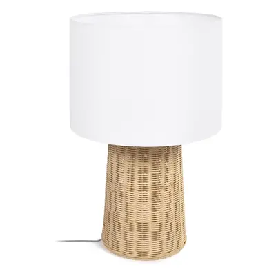 Stolní lampa v přírodní barvě s textilním stínidlem (výška 51 cm) Kimjit – Kave Home