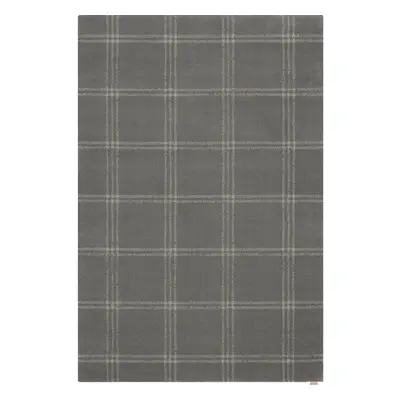 Antracitový vlněný koberec 200x300 cm Calisia M Grid Prime – Agnella