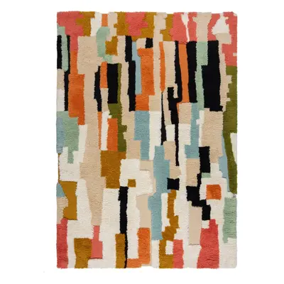 Ručně tkaný vlněný koberec 120x170 cm Zagora Geo Shaggy – Flair Rugs