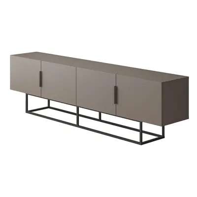 Šedo-béžový TV stolek 200x55 cm Titan – Marckeric