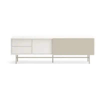 Béžovo-krémový TV stolek 180x56 cm Nube – Teulat