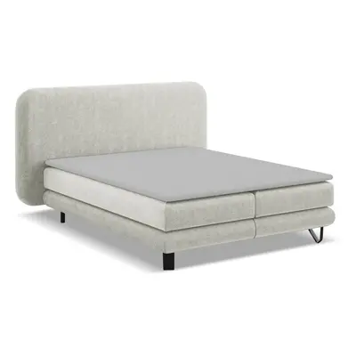 Béžová boxspring postel 160x200 cm Ilima – Makamii