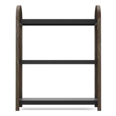 Černý přírodní regál v dekoru ořechu 72x90 cm Bellwood – Umbra