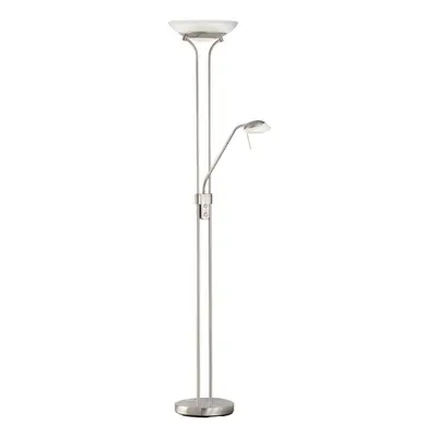 LED stmívatelná stojací lampa ve stříbrné barvě (výška 182 cm) Pool – Fischer & Honsel