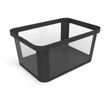 Černý plastový úložný box 55,5x39x26,5 cm Albris – Rotho