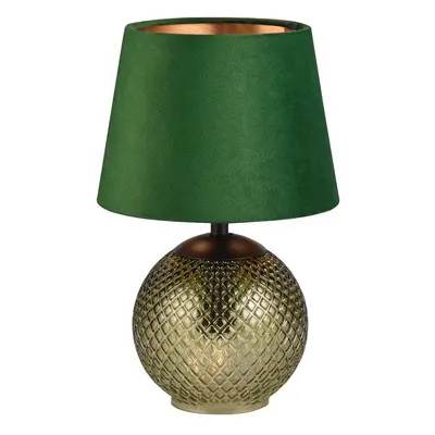 Stolní lampa v zeleno-bronzové barvě (výška 29 cm) Jonna – Trio