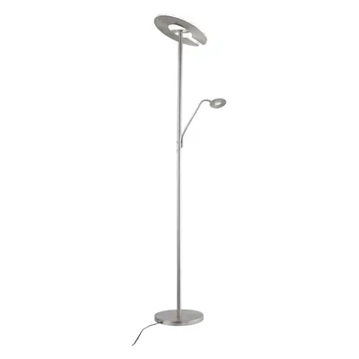 LED stmívatelná stojací lampa ve stříbrné barvě (výška 180 cm) Dent – Fischer & Honsel