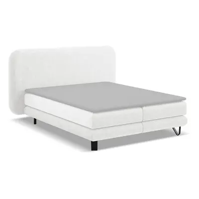 Bílá boxspring postel 180x200 cm Ilima – Makamii