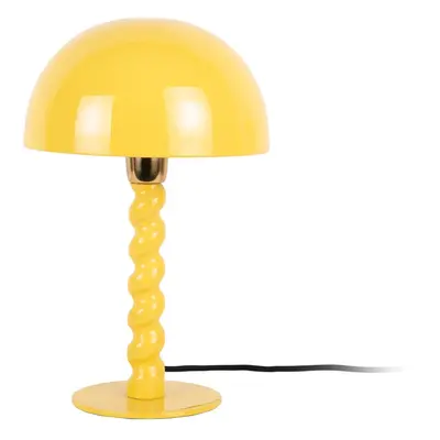 Žlutá stolní lampa s kovovým stínidlem (výška 39 cm) Prisa – Leitmotiv