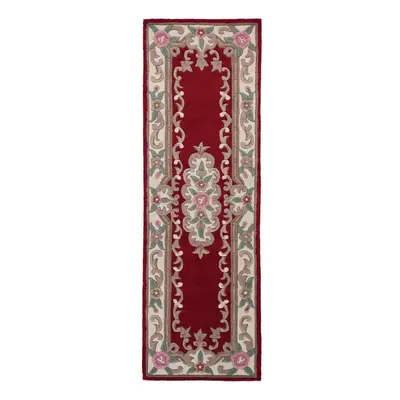 Červený vlněný koberec Flair Rugs Aubusson, 67 x 210 cm