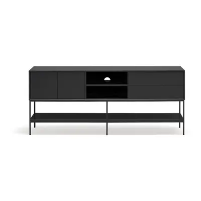 Černý TV stolek 175x74x45 cm Platt – Teulat