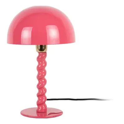 Růžová stolní lampa s kovovým stínidlem (výška 39 cm) Prisa – Leitmotiv