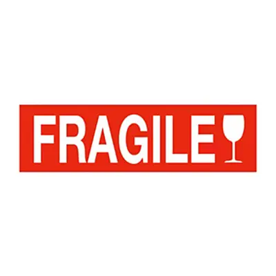 Výstražné etikety, 165x55mm, FRAGILE