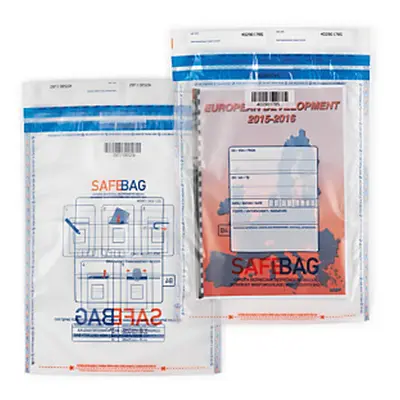 100 x Bezpečnostní obálky 275x375mm, průhledné | SAFEBAG