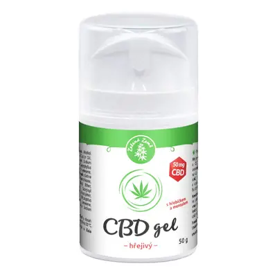 Zelená Země CBD hřejivý gel 50 g