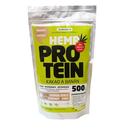 Zelená Země Konopný protein kakao/banán 500 g