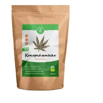 Konopné semínko neloupané BIO, 1 kg, Zelená Země