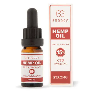 Endoca Čokoládovo-mátový CBD olej, 1500 mg CBD, 10 ml