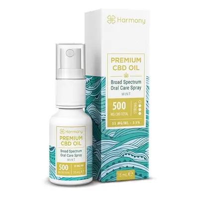 Harmony CBD olej ve spreji 500 mg, 15 ml, Máta