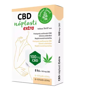 CBD Náplasti Extra, 8 ks, Zelená Země