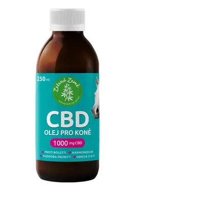 CBD olej pro koně 1000 mg, 250 ml, Zelená Země