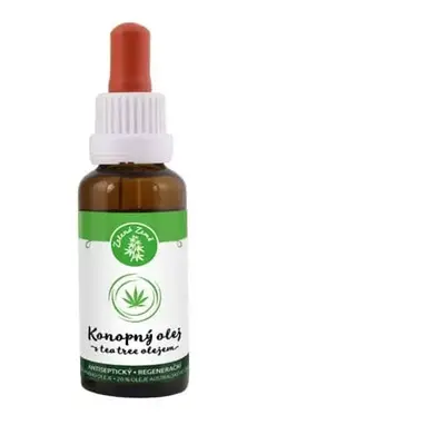 Konopný & Tea Tree olej, 30 ml, Zelená Země