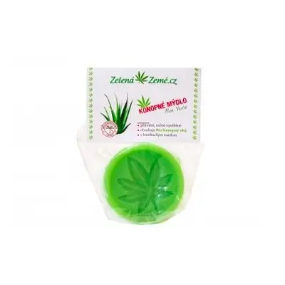 Zelená Země Konopné mýdlo Aloe Vera 80 g