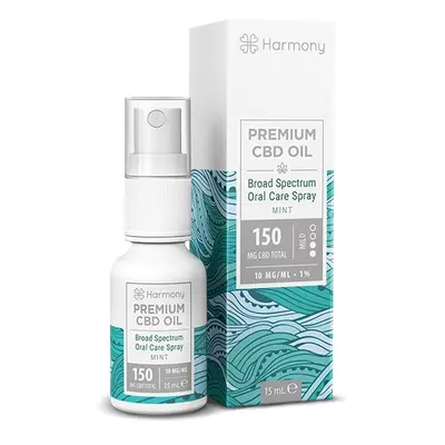 Harmony CBD olej ve spreji 150 mg, 15 ml, Máta