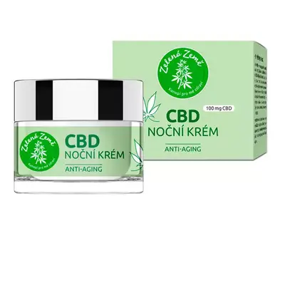 CBD Noční krém, 50 ml, Zelená Země