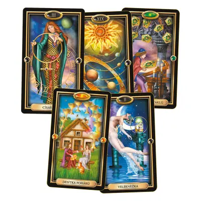 Zlatý tarot - pouze 78 karet bez krabičky, bez návodu