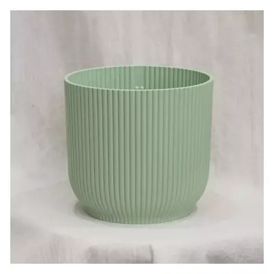 Plastový květináč Premium Stripes mint 7 cm