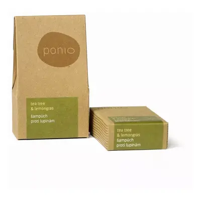 Ponio – Šampuch Tea tree &amp; lemongras proti lupům 60 g