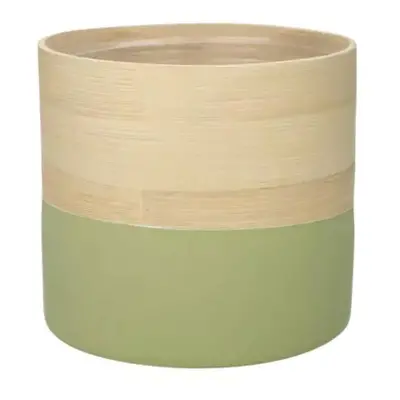 Dekorační květináč Bamboo olive 13&nbsp;cm