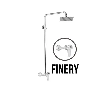 JB Sanitary FINERY SF 61 000 00 1 - Sprchová sestava s baterií 150mm, nerezovou čtvercovou sprch