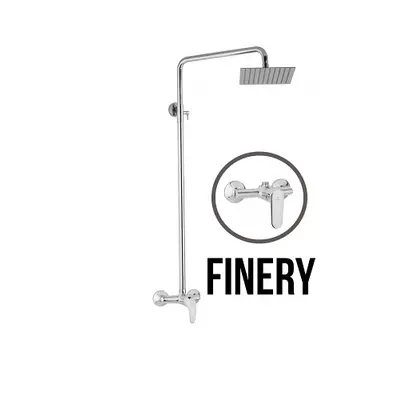 JB Sanitary FINERY SF 56 000 00 5 - Sprchová sestava s baterií 100mm, nerezovou čtvercovou sprch