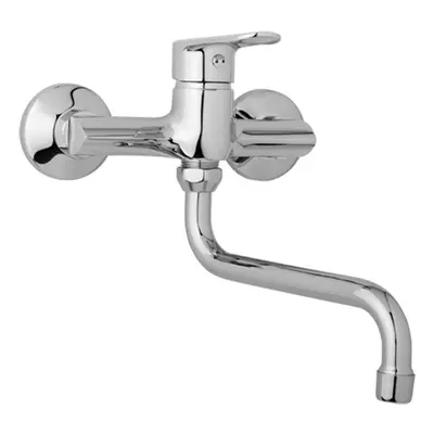 JB Sanitary Finery F10 35 30 - Nástěnná dřezová a umyvadlová baterie 150 mm, trubkové ramínko 20