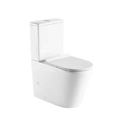 Eco produkty Robin Rimless zvýšené kombi wc 44 cm s bezokruhovým splachováním a slim sedátkem so