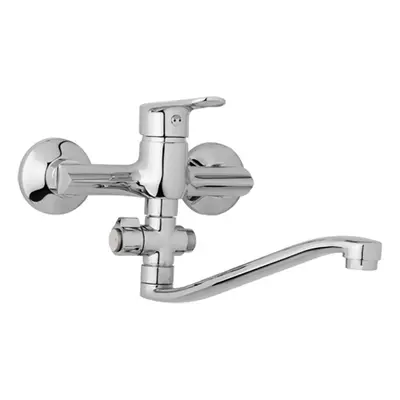 JB Sanitary Finery F10 37 40 - Nástěnná umyvadlová a sprchová baterie 150 mm, otočný přepínač, b