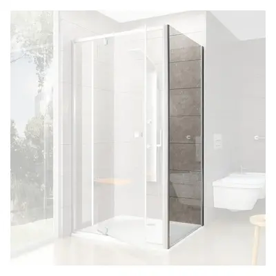 Ravak Pivot PPS - 90 Satin+Transparent, pevná stěna 90 cm pro kombinaci s PDOP1 a PDOP2, matná, 