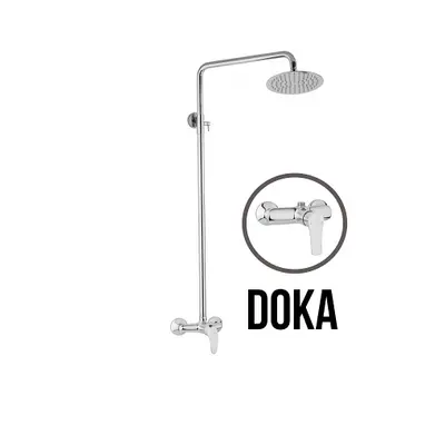 JB Sanitary DOKA SK 61 000 00 6 - Sprchová sestava s baterií 150mm, nerezovou kruhovou sprchou 2