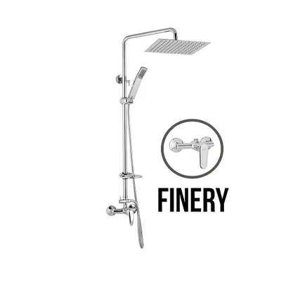 JB Sanitary FINERY SF 61 011 05 5 - Sprchová sestava s baterií 150mm, nerezovou čtvercovou sprch