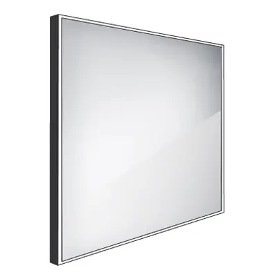 Nimco ZPC 13066-90 - černé LED zrcadlo 600x600