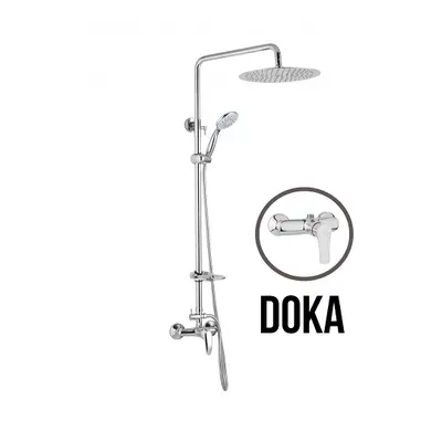 JB Sanitary DOKA SK 61 011 12 4 - Sprchová sestava s baterií 150mm,nerezovou kruhovou sprchou 30